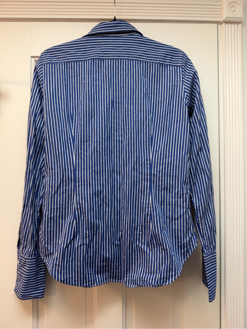Ralph Lauren Navy & White Striped Button-Down Shirt - Picture 4 of 5
